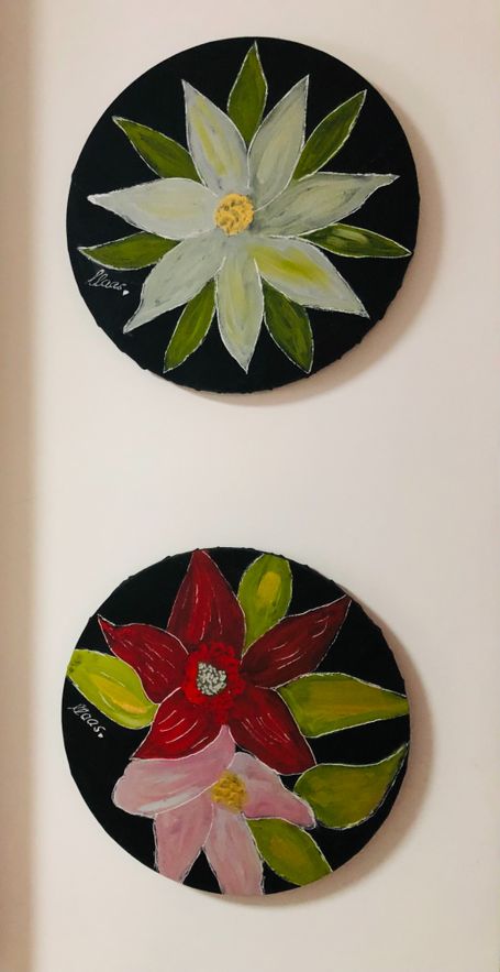 30cmx30cm Acryl wir gehören zusammen